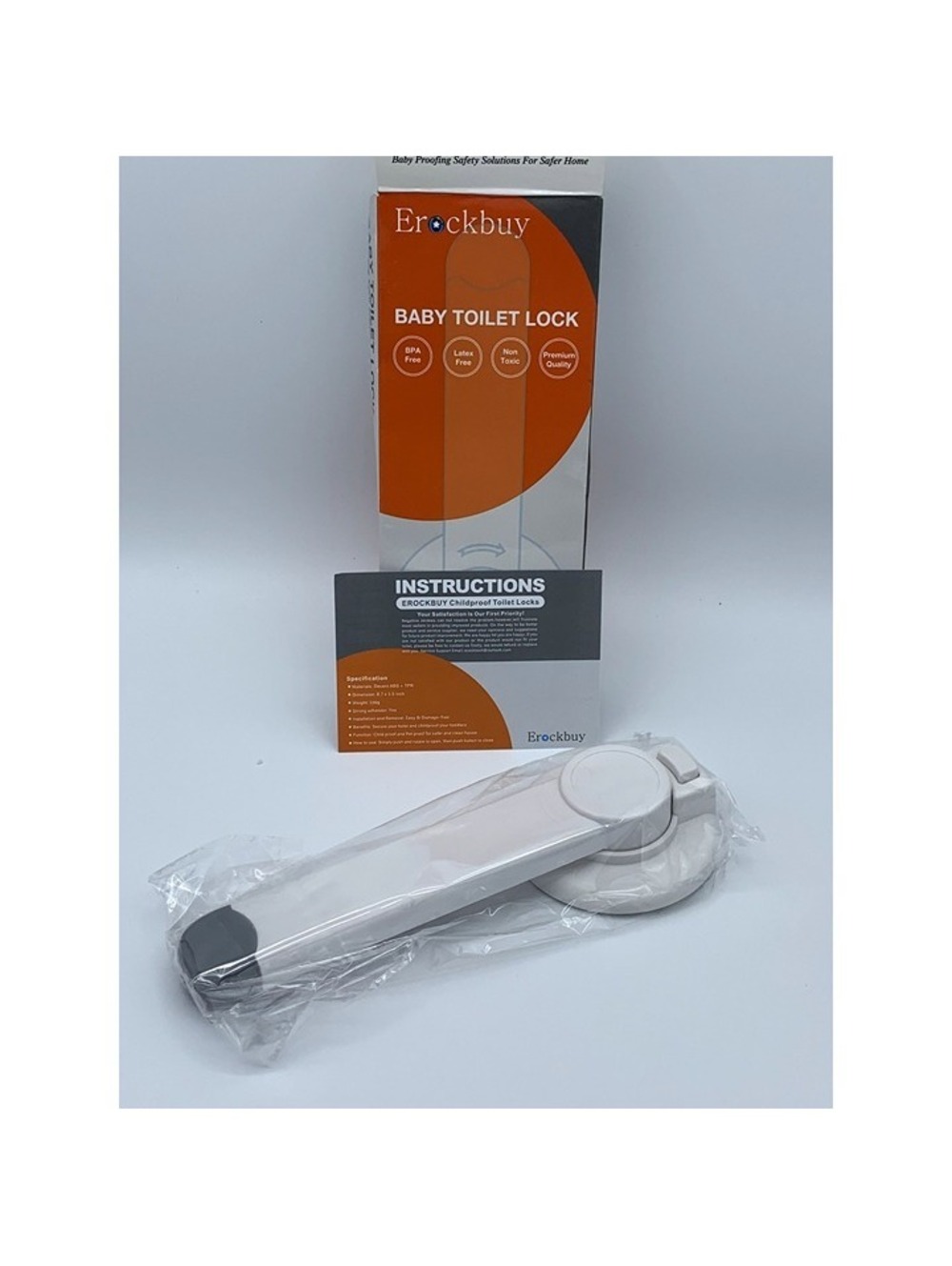 Erockbuy Baby Toilet Lock Child Safety 3M Adhesive